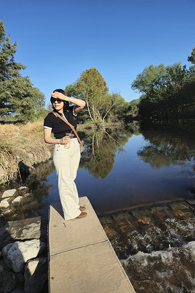 Photo of me near the San Antonio River